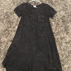 LuLaRoe black acid wash Carly XXS